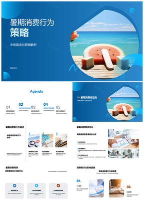 暑期消费市场需求与行为策略解析PPT模板