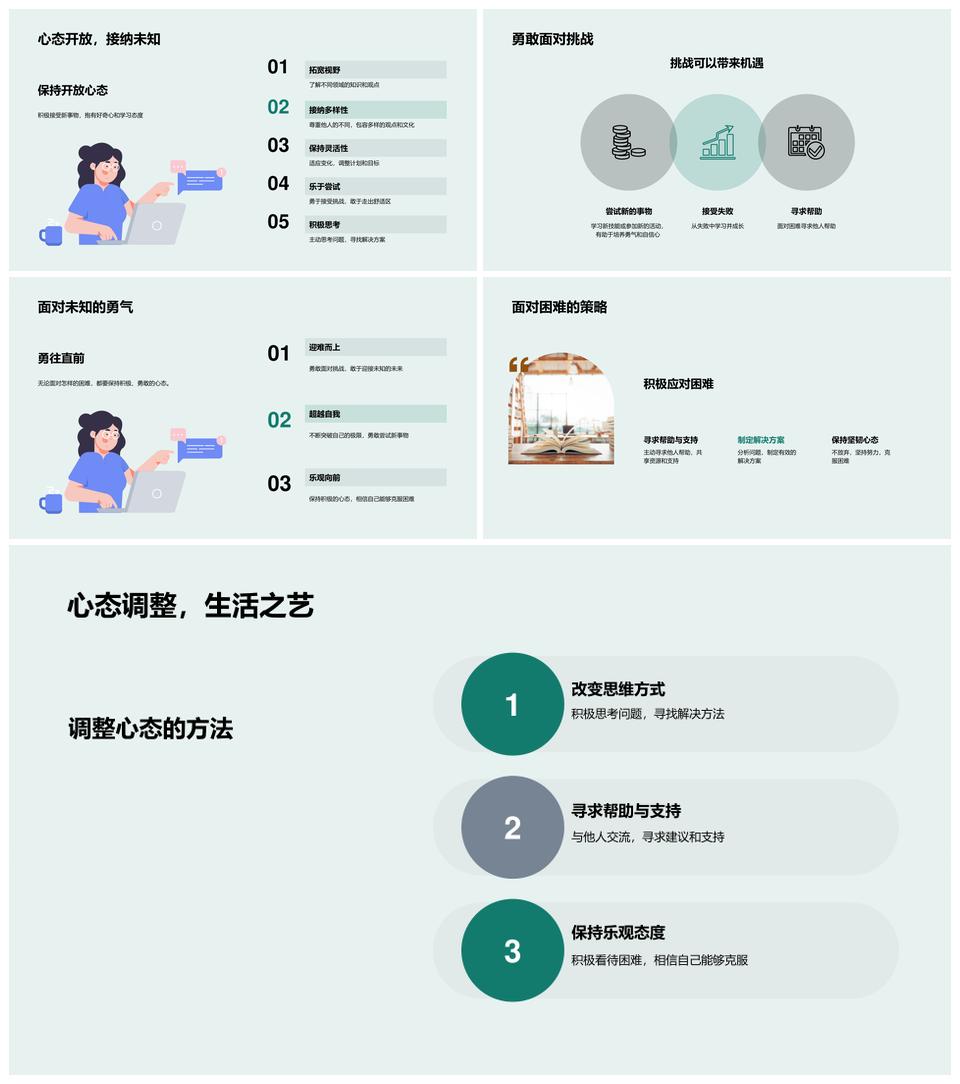 中学生自主探索多元挑战竞逐校园兴趣PPT模板