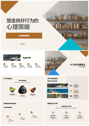 心理咨询师行为习惯养成策略PPT模板