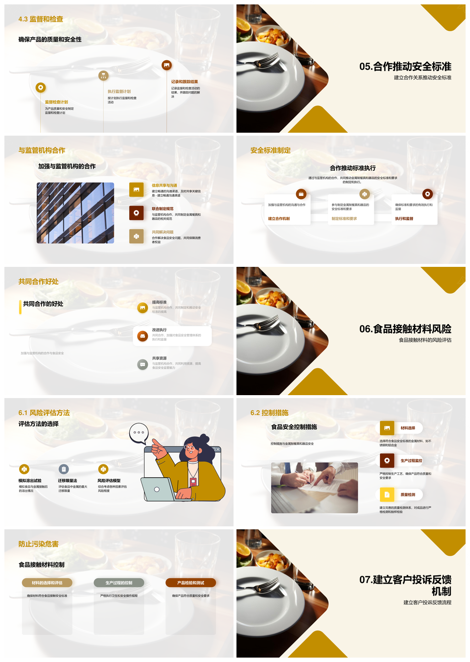 金属餐具质量安全标准监管体系PPT模板