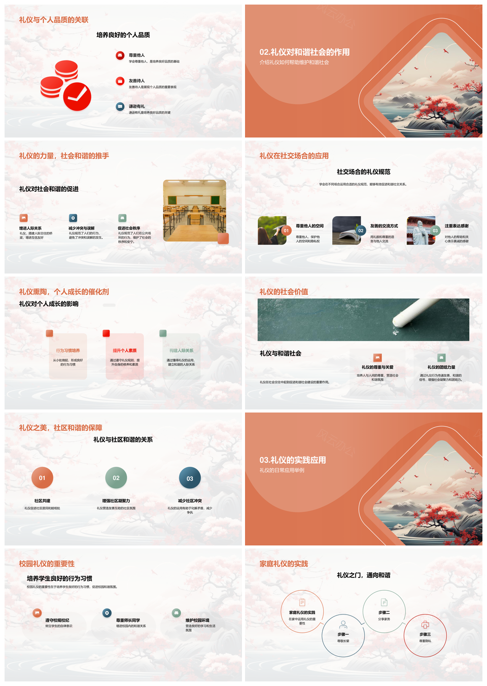 传统礼仪融入四年级教育活动促进人际和谐PPT模板