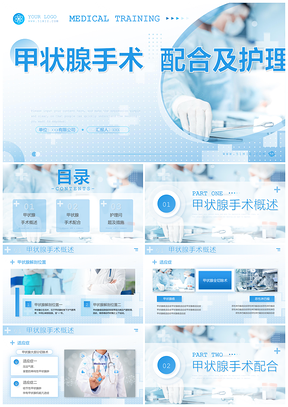 2025甲状腺手术配合护理医疗科研培训PPT模板