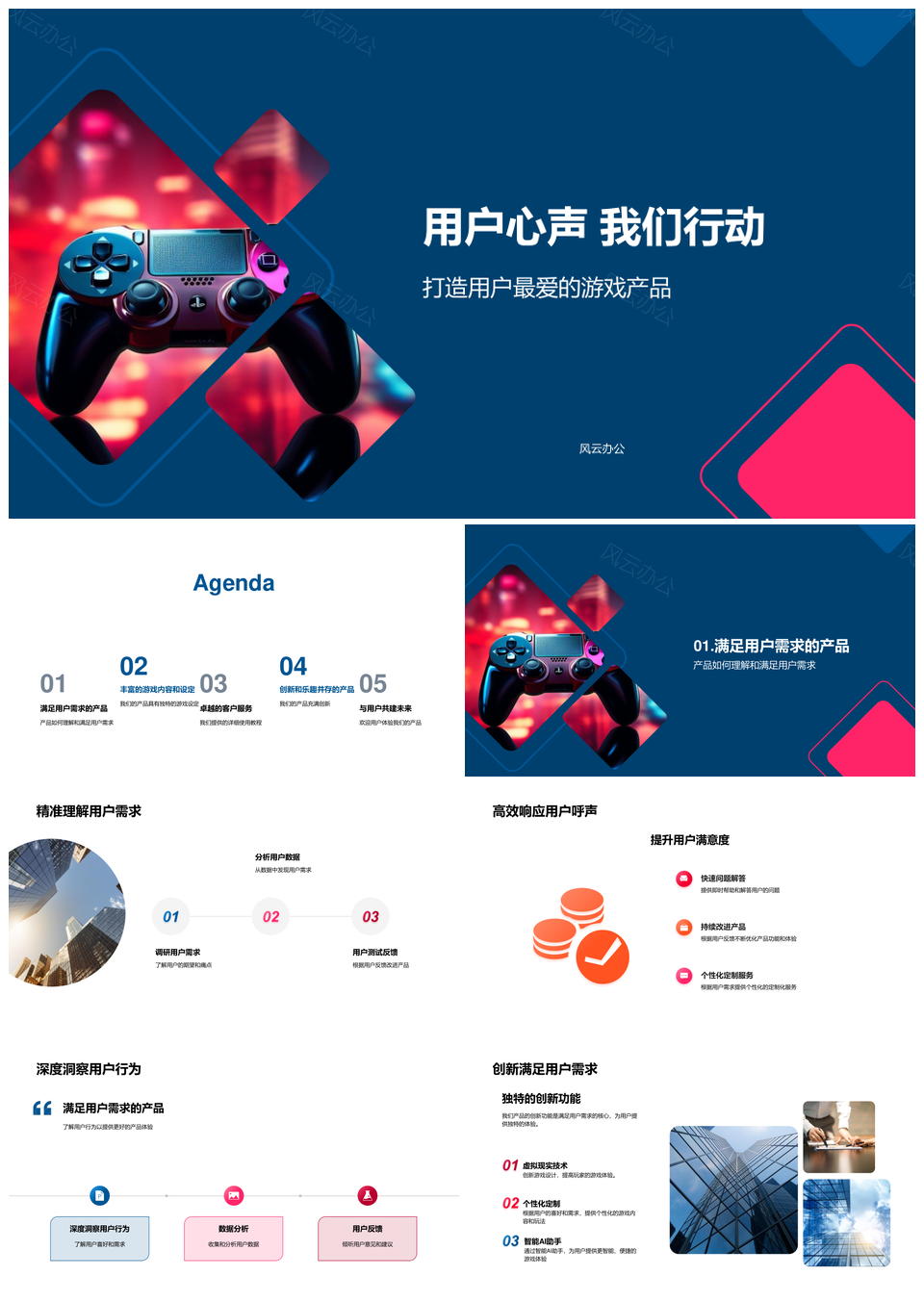 用户反馈驱动游戏产品创新服务优化PPT模板