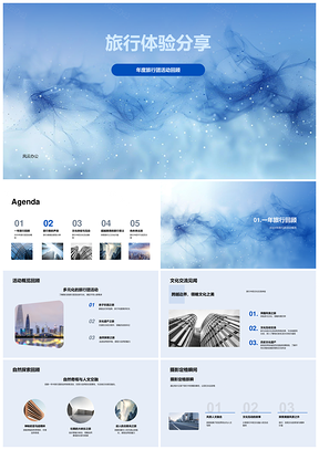 2025旅摄定格文化互动真实感言PPT模板