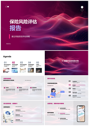 保险风险多维度评估模型及防控策略PPT模板