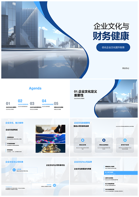 企业文化优化提升品牌财务健康PPT模板