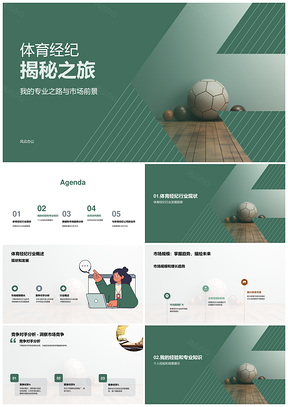 体育经纪行业市场规模商机成功策略案例PPT模板