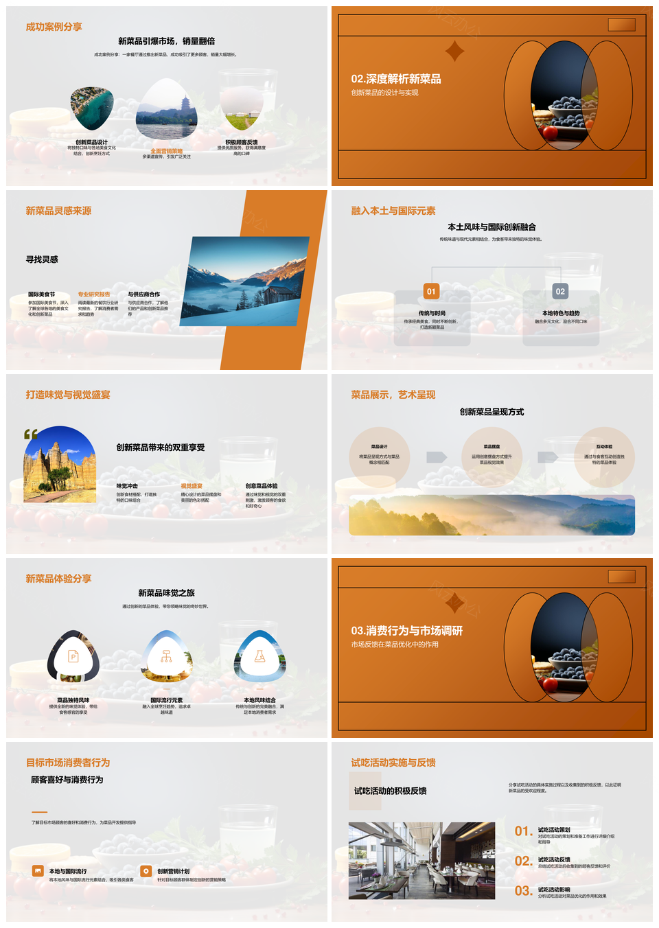 炙新餐饮创新菜品研发营销策略优化PPT模板