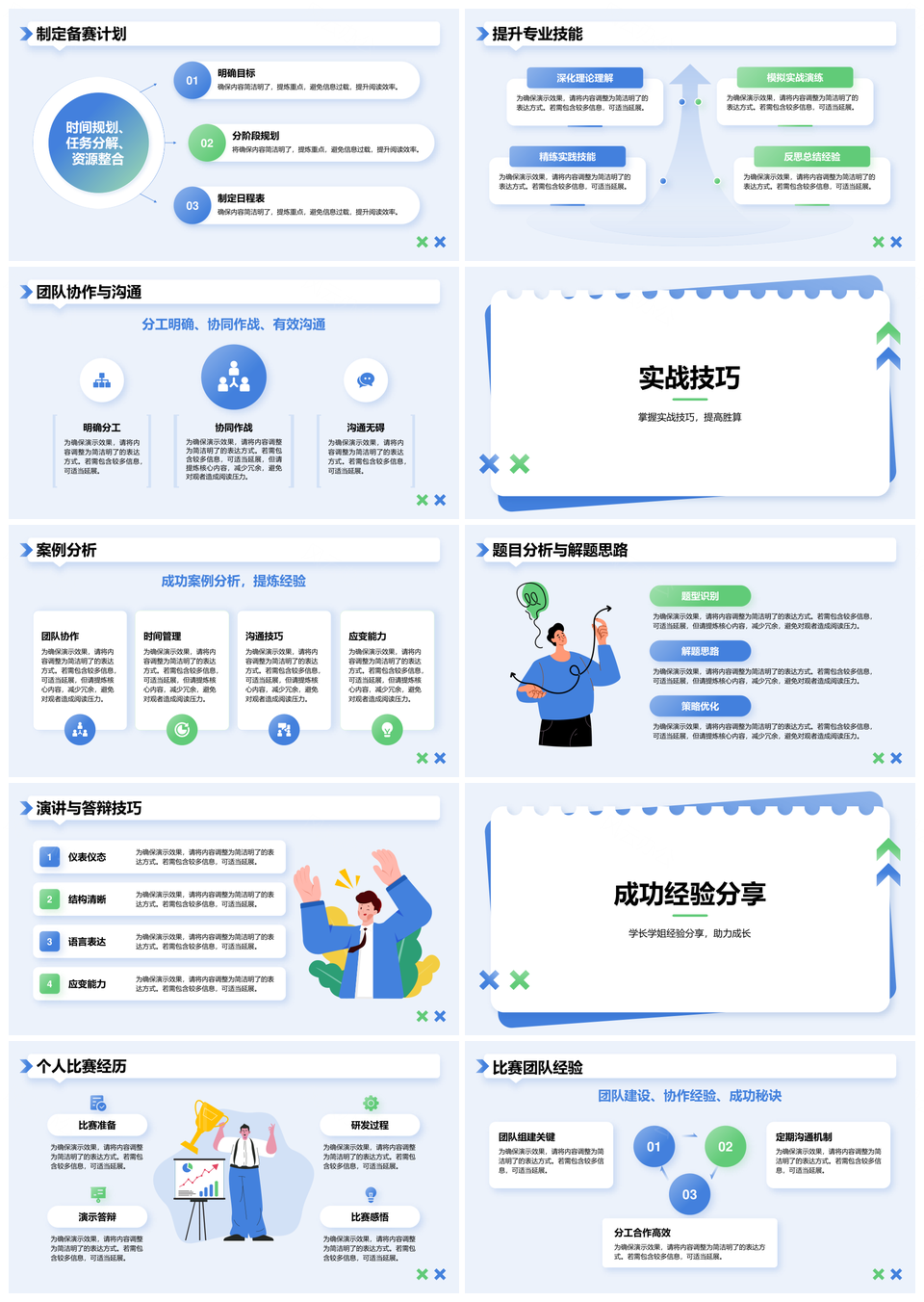 学长学姐竞赛备赛与竞争力提升PPT模板