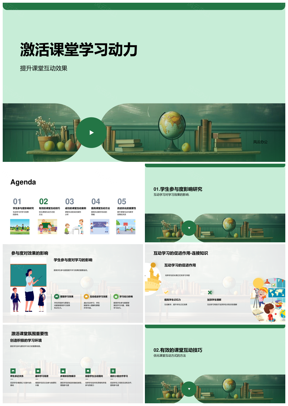 激活课堂互动策略提升学生参与度PPT模板