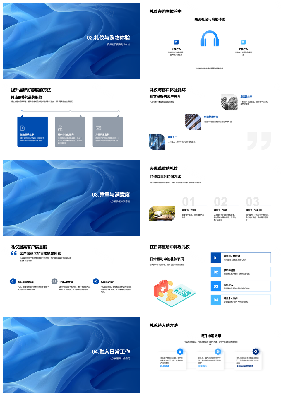 2025商务礼仪训练提升零售服务满意度品牌好感度PPT模板