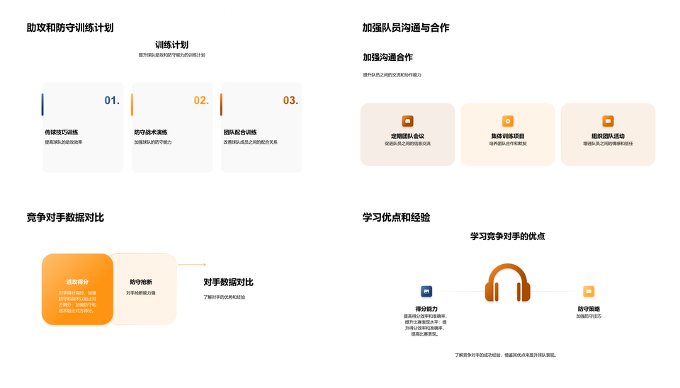 篮球赛事数据解析球队战绩得分进击冠军路PPT模板