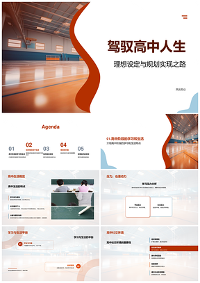 高中理想规划平衡发展驾驭人生趋势PPT模板