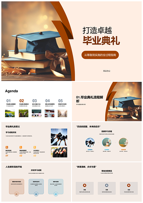 毕业典礼筹备展现教育成就与团队协作PPT模板