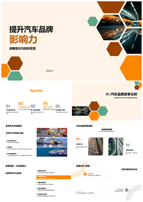 全球汽车品牌竞争推广策略与赛车成效PPT模板