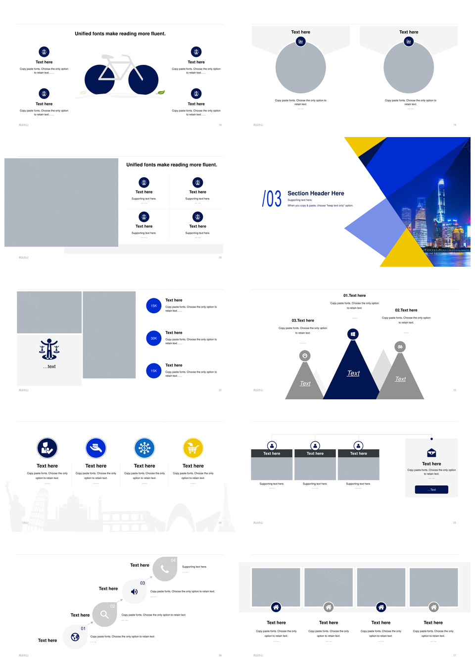 蓝色简约商务房地产商业计划书报告PPT通用模板