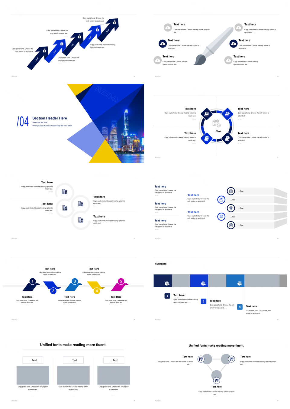 蓝色简约商务房地产商业计划书报告PPT通用模板