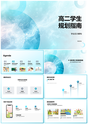 2025高二学生应对学业压力未来迷茫规划指南PPT模板