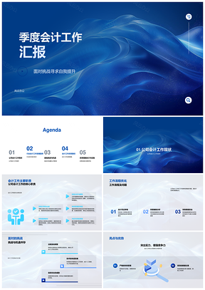 会计季度工作技术改革挑战机遇案例流程优化PPT模板