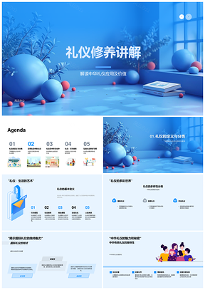 中华国际礼仪修养应用与个人形象PPT模板