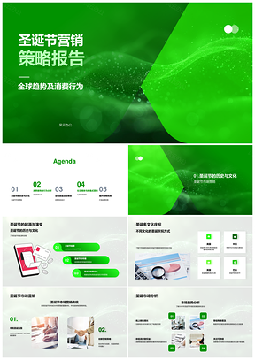 圣诞节全球消费趋势与营销策略分析PPT模板