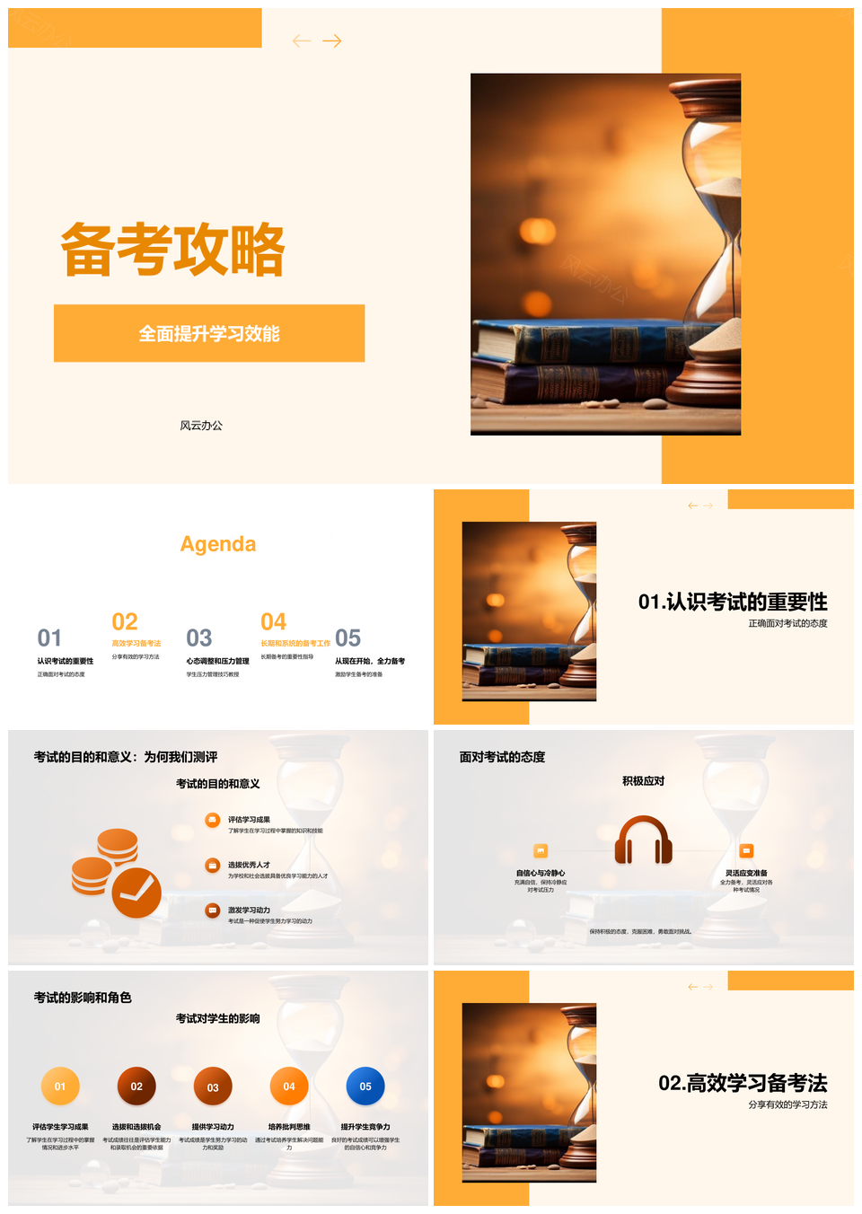 备考攻略深度学习主动学习记忆技巧理解力培养PPT模板