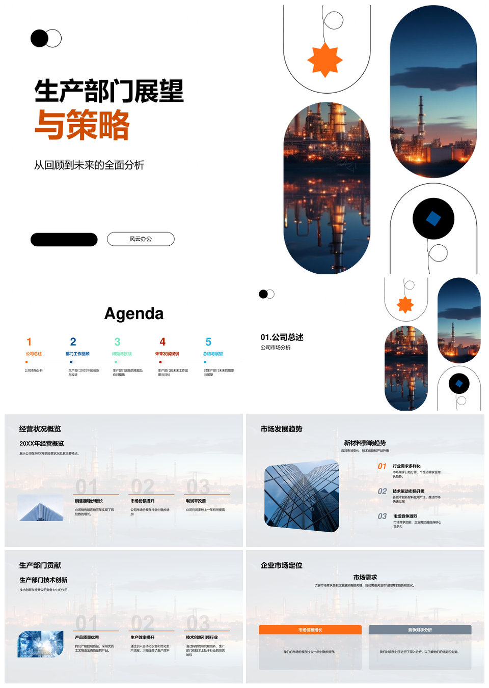 2025工业机械生产部门经营策略与技术创新展望PPT模板