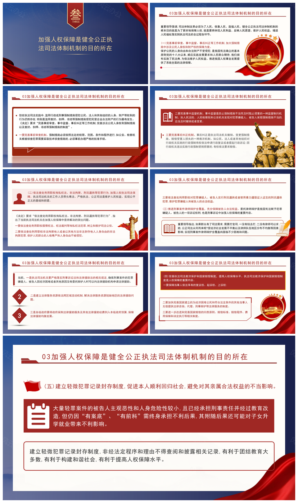 2025二十届三中全会健全公正执法司法体制党课PPT模板