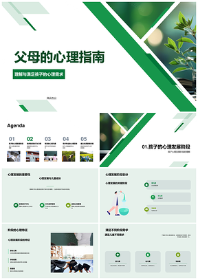 父母开启孩子心理需求与行为引导PPT模板