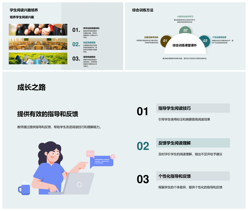 课外阅读助力初中生语文水平提升PPT模板