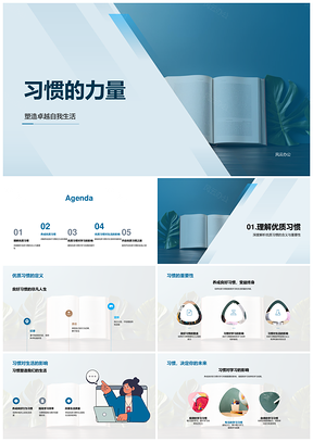 习惯的力量初二生优质学习习惯指导PPT模板