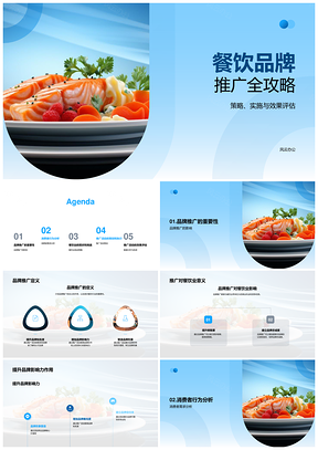 餐饮品牌推广提升知名度影响力破局挑战满足需求PPT模板