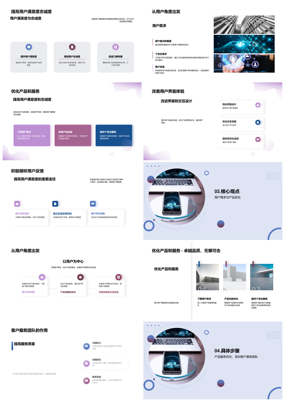 产品经理打造智能手机优质用户体验提升满意度忠诚度PPT模板