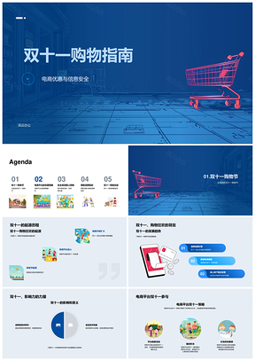 2025双十一电商优惠策略与安全高效购物指南PPT模板