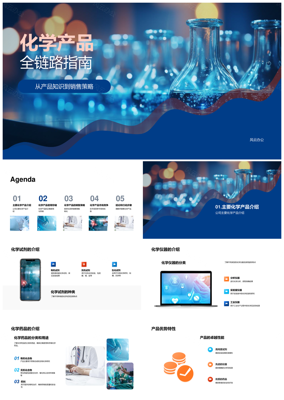 化学试剂仪器药品销售存储竞争策略PPT模板