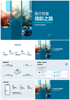医疗质量领航团队服务持续改进提升PPT模板
