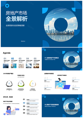 2025房地产走势投资策略与经济政策人口解析PPT模板