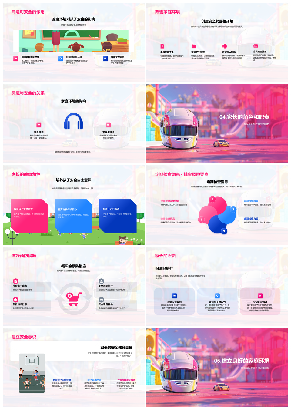 2025家庭安全家长监护孩童电器水源隐患排查教育PPT模板