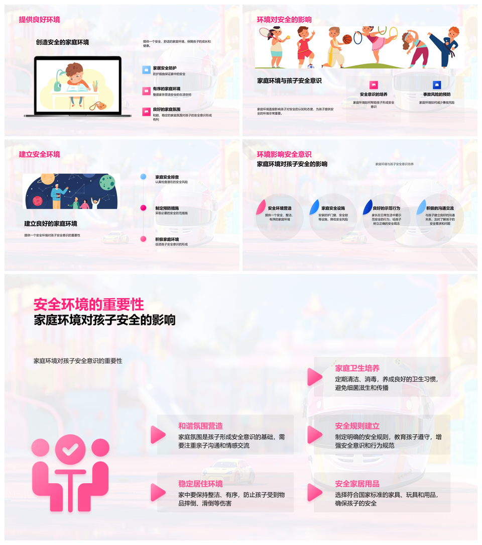 2025家庭安全家长监护孩童电器水源隐患排查教育PPT模板