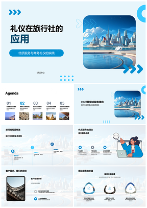 旅行社商务礼仪服务理念与经营实践PPT模板