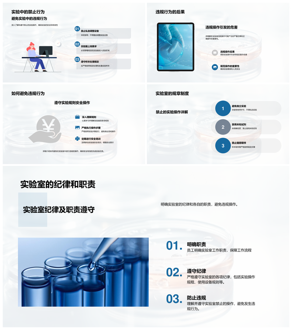 生物实验室安全操作与设备应用指南PPT模板