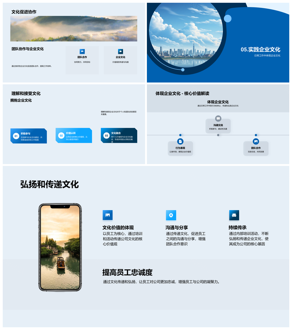 旅游业企业文化发展挑战地标服务价值PPT模板