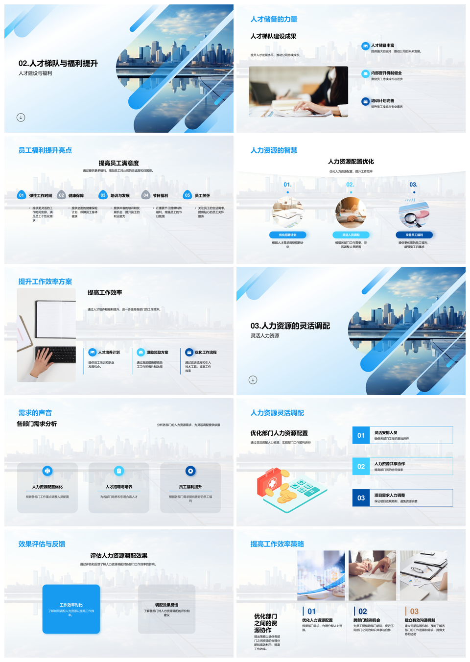 人力资源优化配置与未来效率提升展望PPT模板