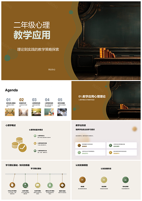 二年级心理教学策略理论应用探索PPT模板
