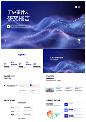 历史事件X研究新视角成果挑战解析PPT模板
