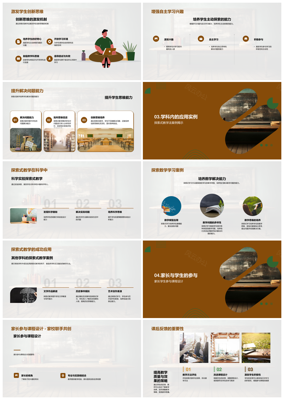 探索式教学法引领教育改革创新思维培养PPT模板