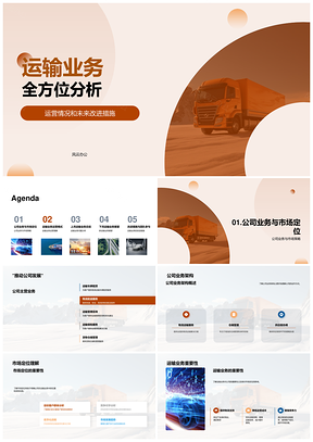 运输业务问题瓶颈线路优化设备维护人员效率PPT模板