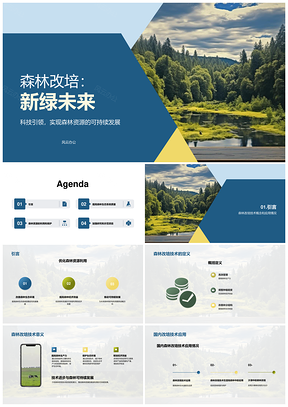 森林改培技术应用与发展趋势PPT模板