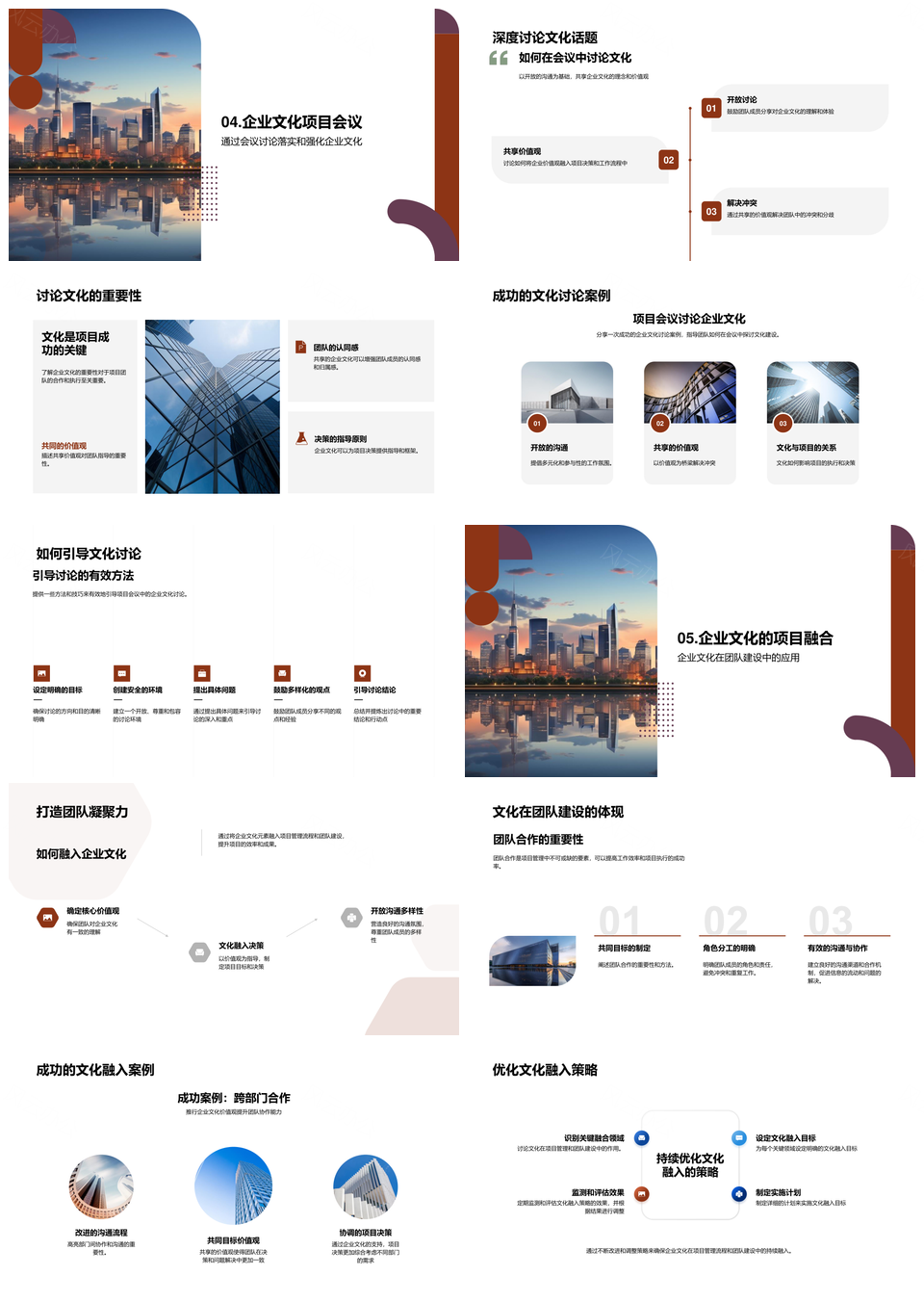 企业文化融合项目管理高效团队建设PPT模板