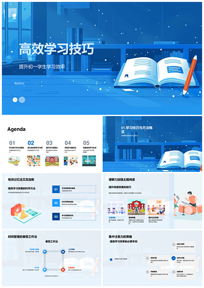 初一高效学习艾宾浩斯主题阅读思维导图番茄规划检测模板